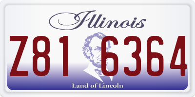 IL license plate Z816364
