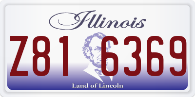 IL license plate Z816369