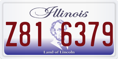 IL license plate Z816379