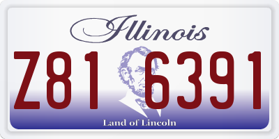 IL license plate Z816391