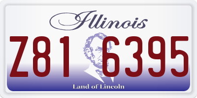 IL license plate Z816395