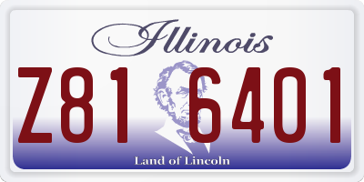 IL license plate Z816401