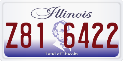 IL license plate Z816422