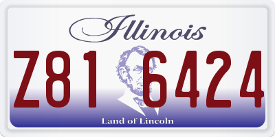 IL license plate Z816424