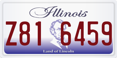 IL license plate Z816459