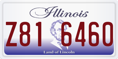IL license plate Z816460