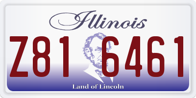 IL license plate Z816461