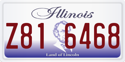 IL license plate Z816468