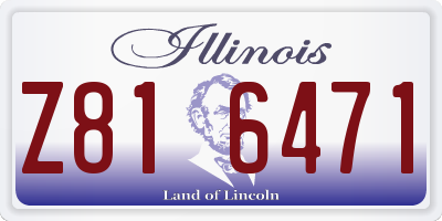 IL license plate Z816471