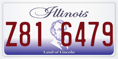 IL license plate Z816479