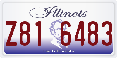 IL license plate Z816483