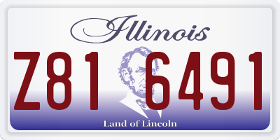 IL license plate Z816491