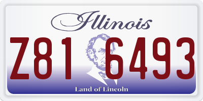 IL license plate Z816493