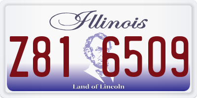IL license plate Z816509