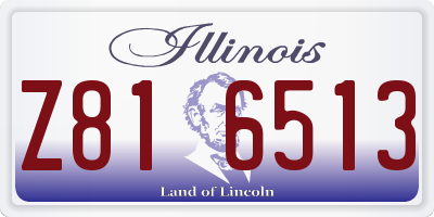 IL license plate Z816513