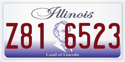 IL license plate Z816523