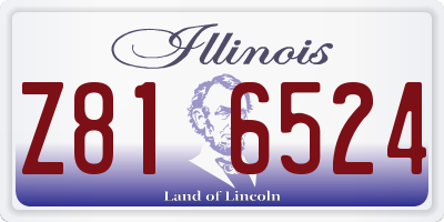 IL license plate Z816524