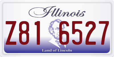 IL license plate Z816527