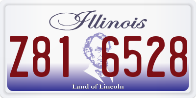 IL license plate Z816528
