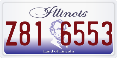 IL license plate Z816553