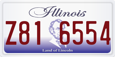 IL license plate Z816554