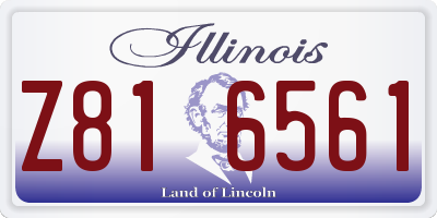 IL license plate Z816561