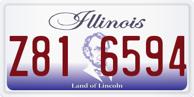 IL license plate Z816594
