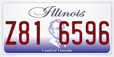 IL license plate Z816596