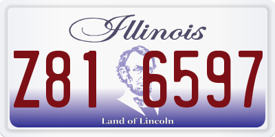 IL license plate Z816597