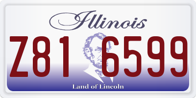 IL license plate Z816599