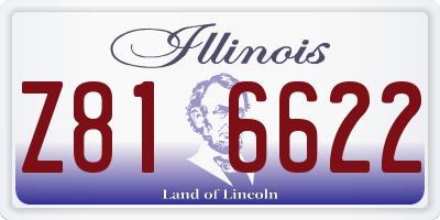 IL license plate Z816622