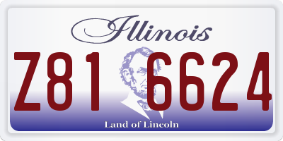 IL license plate Z816624
