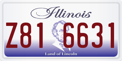 IL license plate Z816631