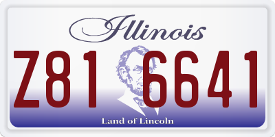 IL license plate Z816641