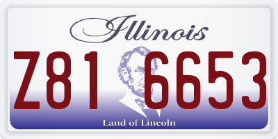IL license plate Z816653