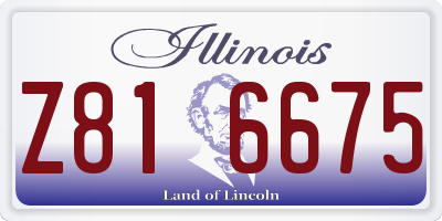 IL license plate Z816675