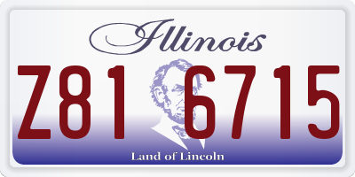 IL license plate Z816715