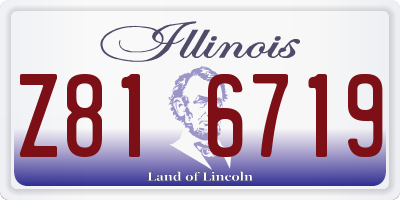 IL license plate Z816719