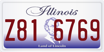 IL license plate Z816769