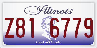 IL license plate Z816779