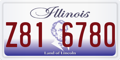 IL license plate Z816780