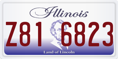 IL license plate Z816823