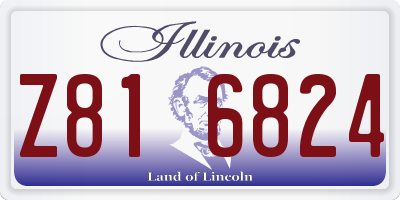 IL license plate Z816824