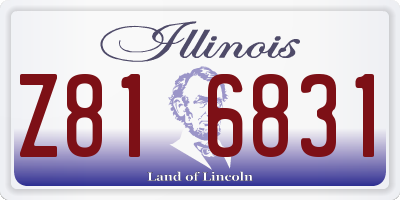 IL license plate Z816831