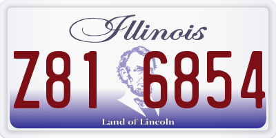 IL license plate Z816854