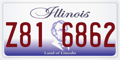 IL license plate Z816862