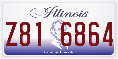 IL license plate Z816864
