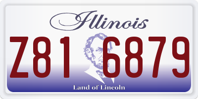 IL license plate Z816879