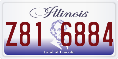 IL license plate Z816884