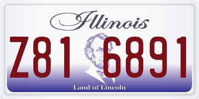 IL license plate Z816891